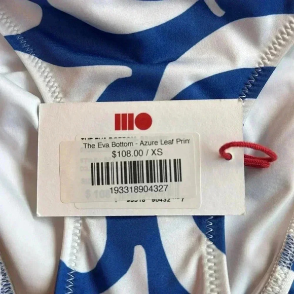 Solid & Striped The Eva Bottom - Azure Leaf Print - Picture 5 of 5